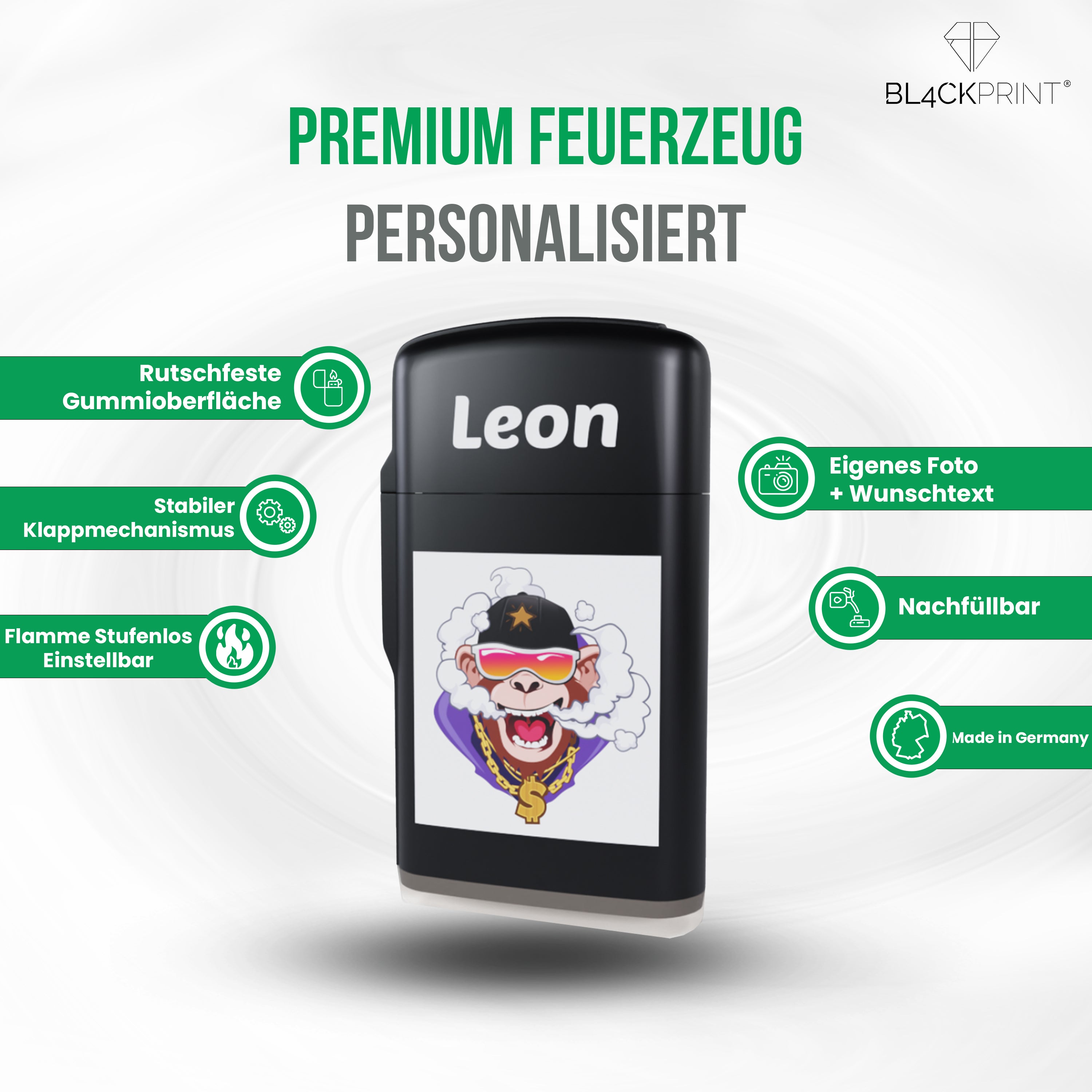 Feuerzeug mit Foto und Text selbst gestalten - Foto Geschenk