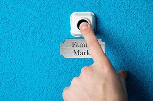2x Klingelschild selbstklebend Briefkastenschild - Briefkasten Namensschild
