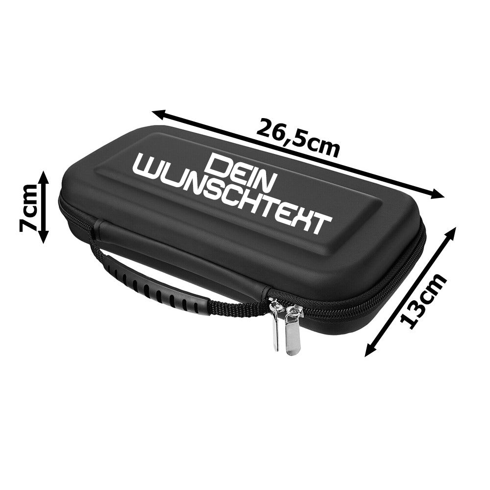 Switch Tragetasche personalisiert mit Name Kompatibel Nintendo Switch und Switch OLED-Konsole Schutzhülle Tasche mit viel Platz für Spiele Besuche den Bl4ckPrint-Store