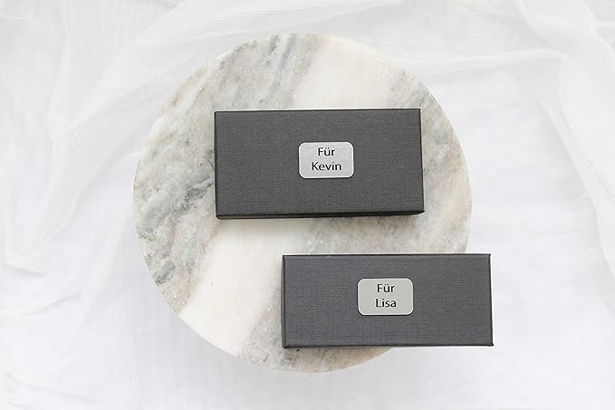 Personalisierter Kennzeichen-Schlüsselanhänger wahlweise mit Geschenkbox Mini Nummernschild