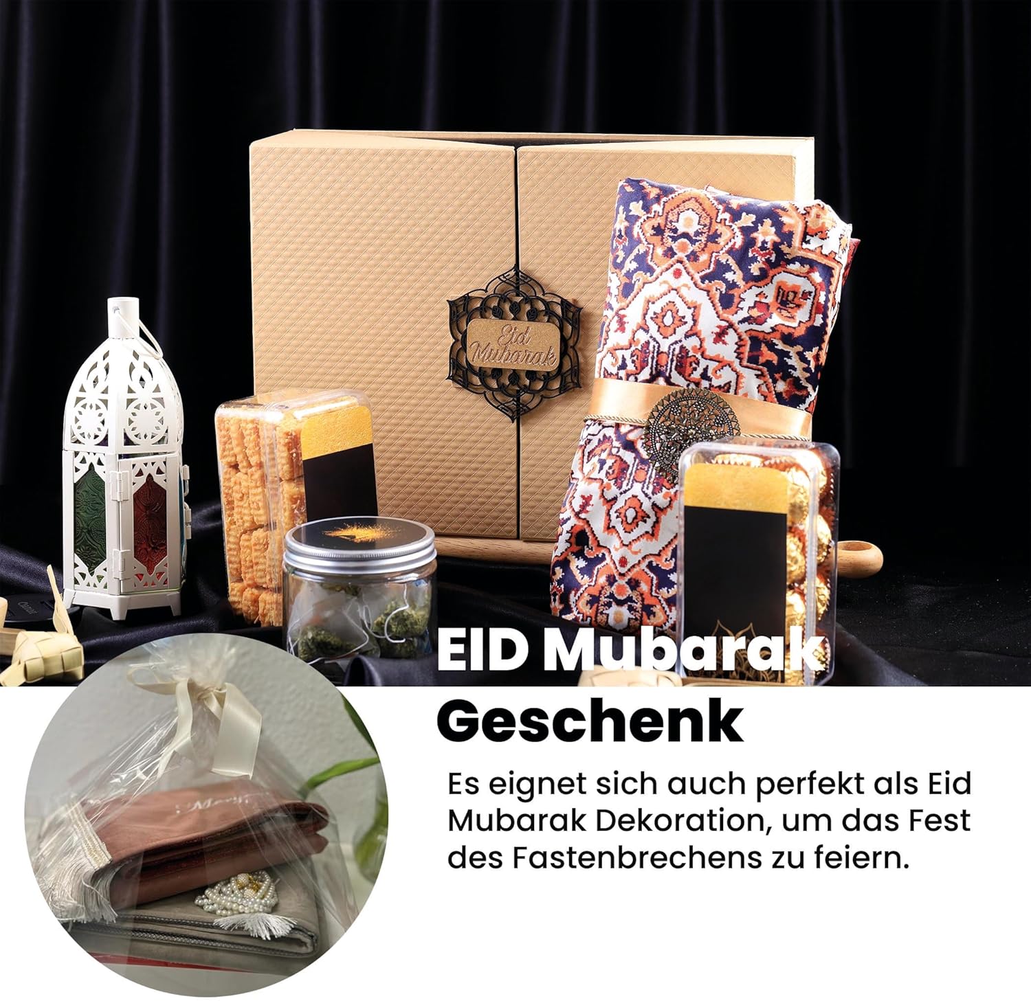Gebetsteppich mit Namen Eid Mubarak Geschenk Seccade