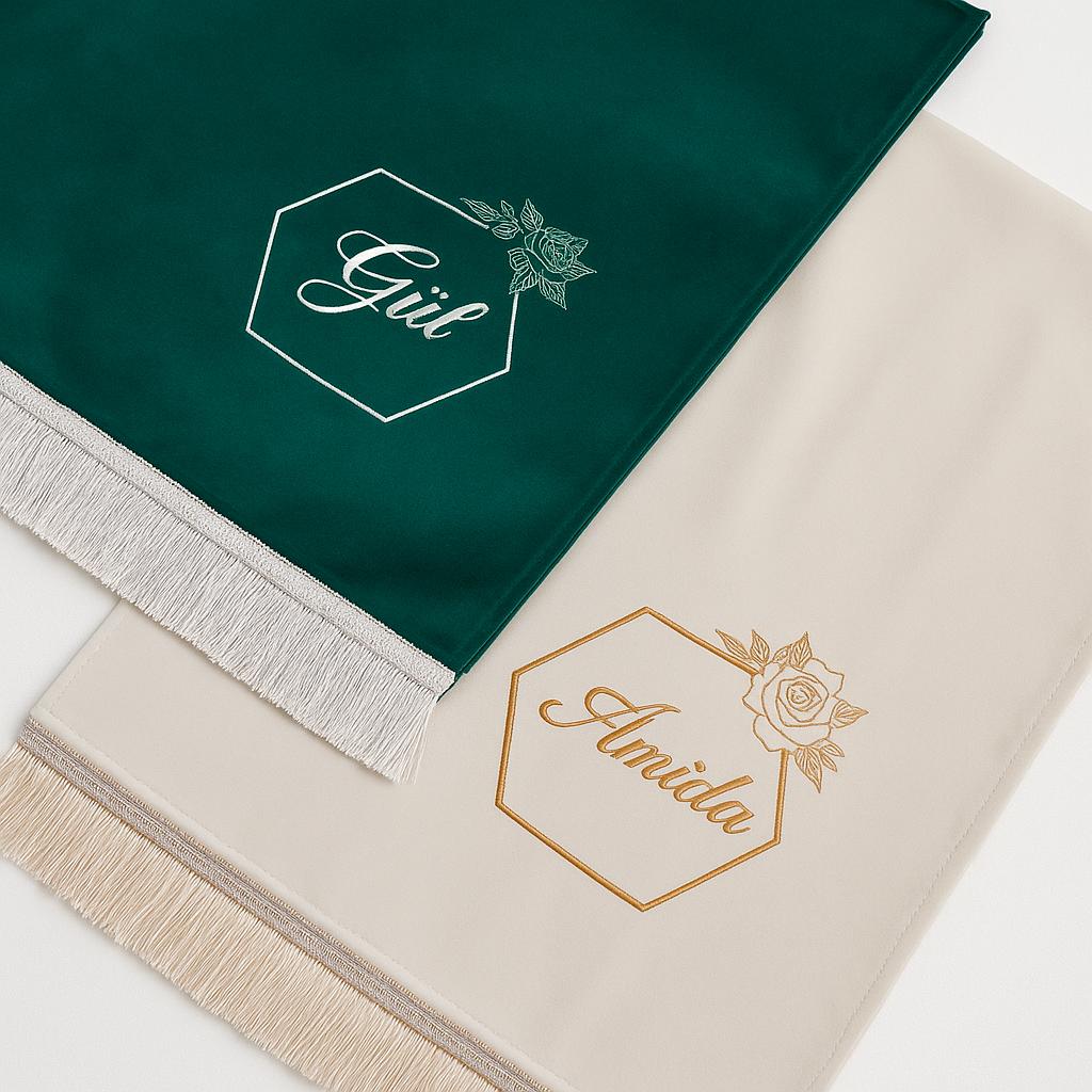 Gebetsteppich mit Namen Eid Mubarak Geschenk Seccade