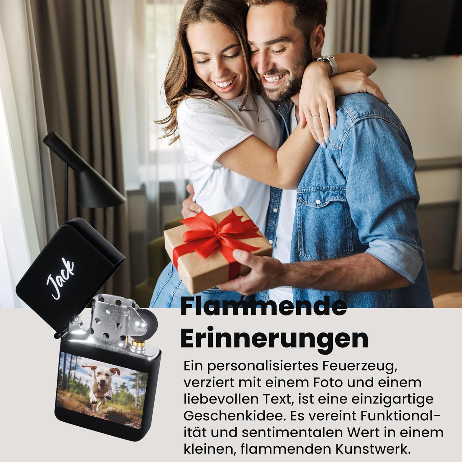 Feuerzeug mit Foto und Text selbst gestalten - Foto Geschenk