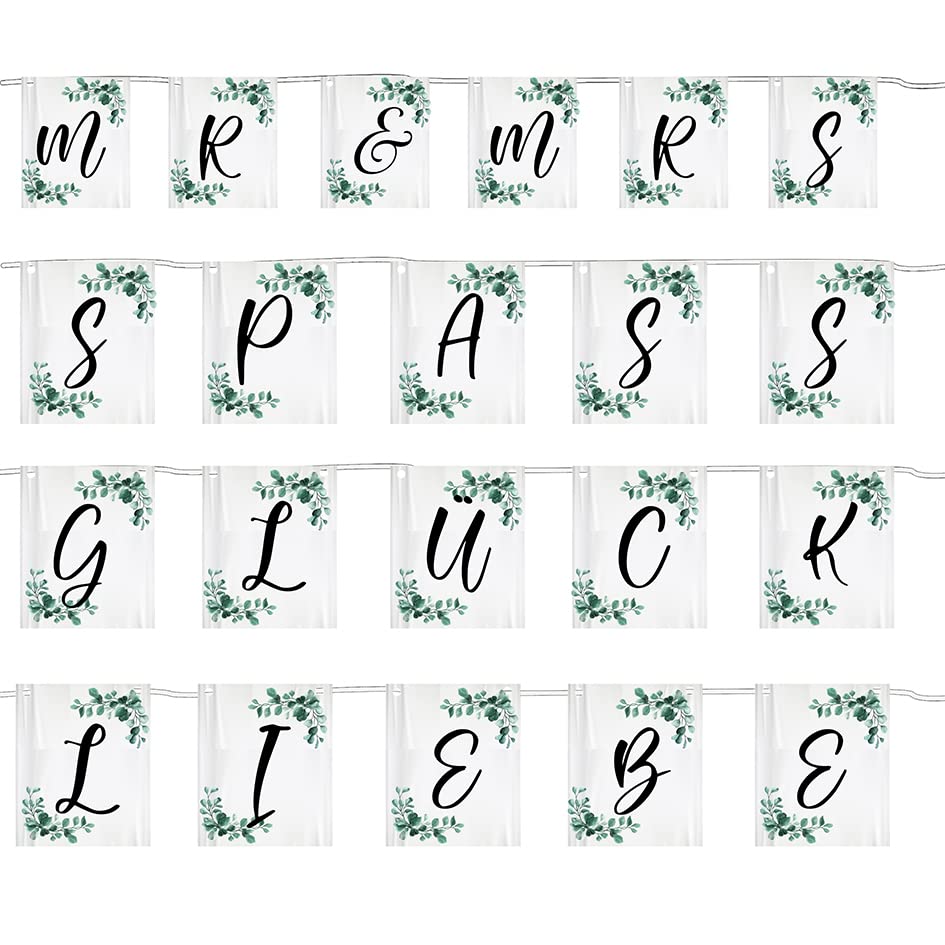 Wedding garland for cutting Just Married including loop perfect wedding gift for the bride and groom to walk through