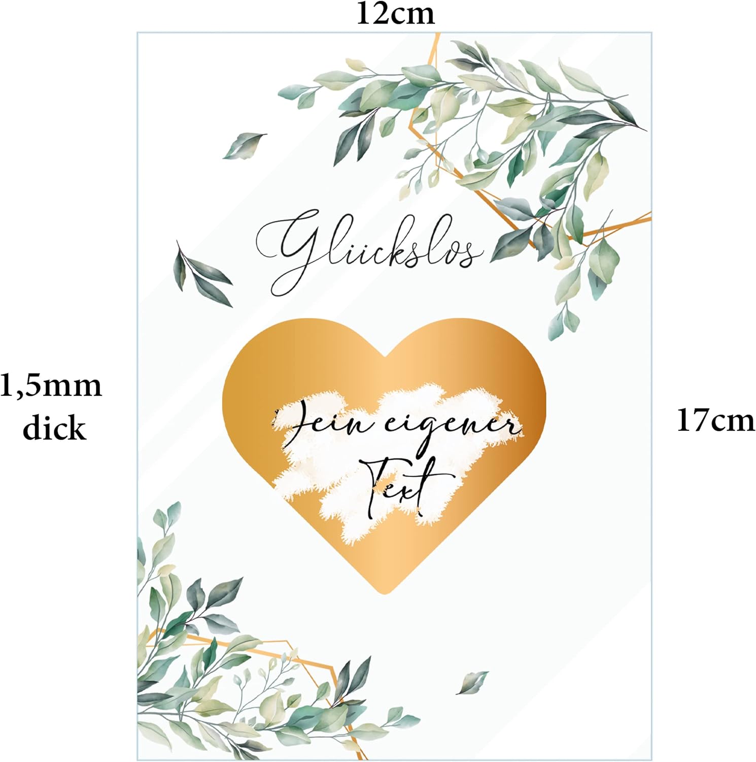 3x Rubbellose aus Plexiglas zum selber machen - Glückslos Rubbelkarte