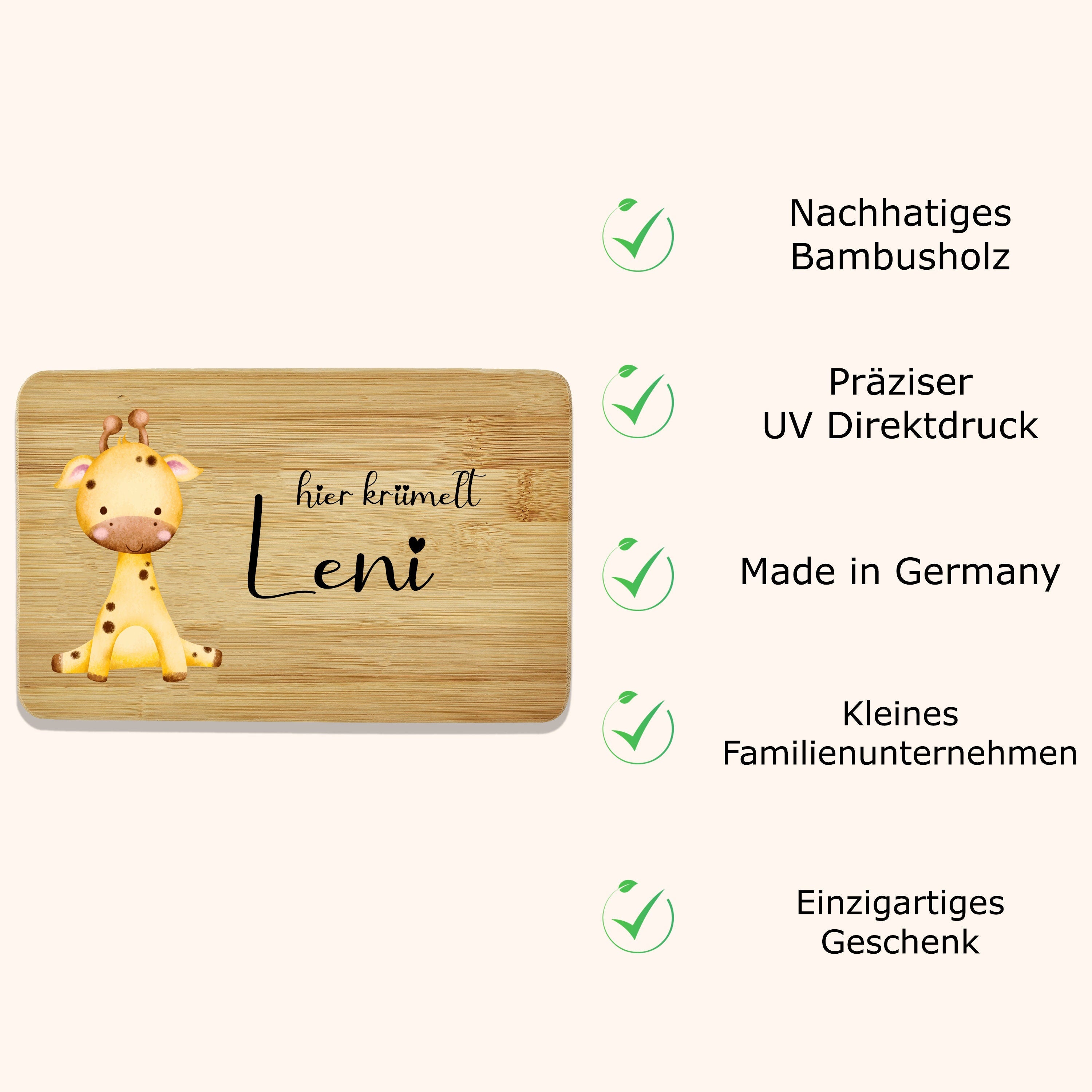 Frühstücksbrettchen personalisiert Kinder Geschenk 1. Geburtstag Geschenkidee Weihnachten Holzbrett