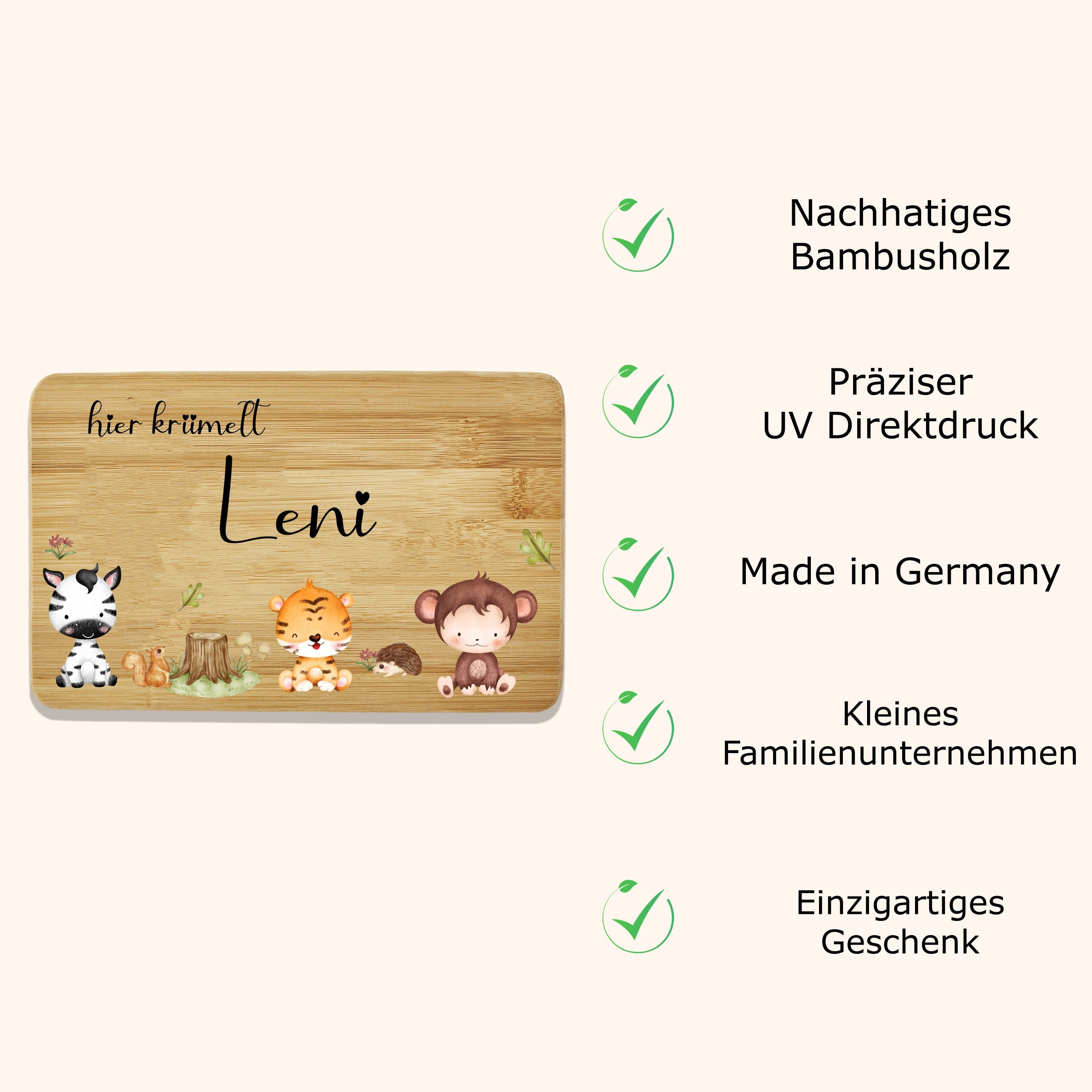 Frühstücksbrettchen personalisiert Kinder Geschenk 1. Geburtstag Geschenkidee Weihnachten Holzbrett
