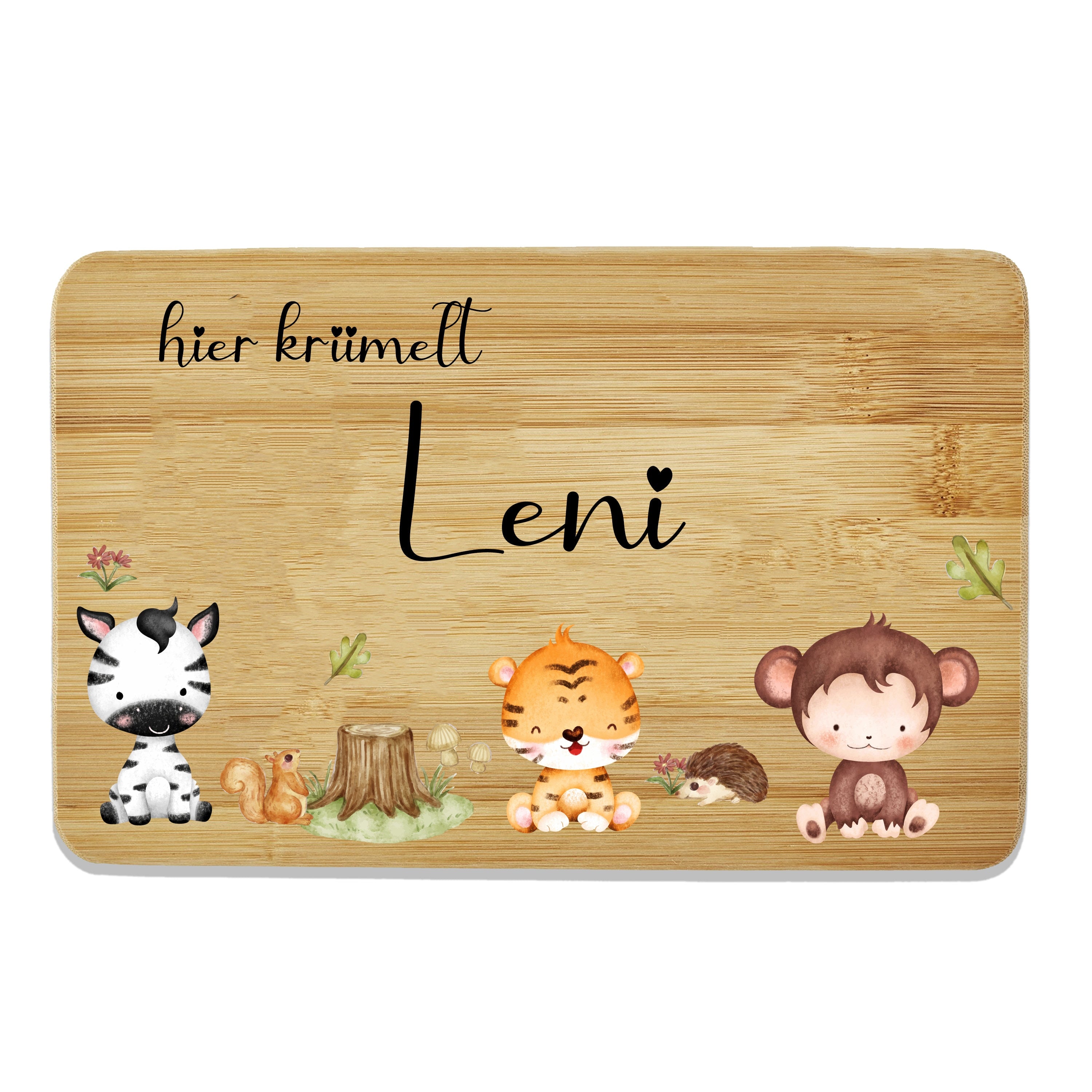 Frühstücksbrettchen personalisiert Kinder Geschenk 1. Geburtstag Geschenkidee Weihnachten Holzbrett