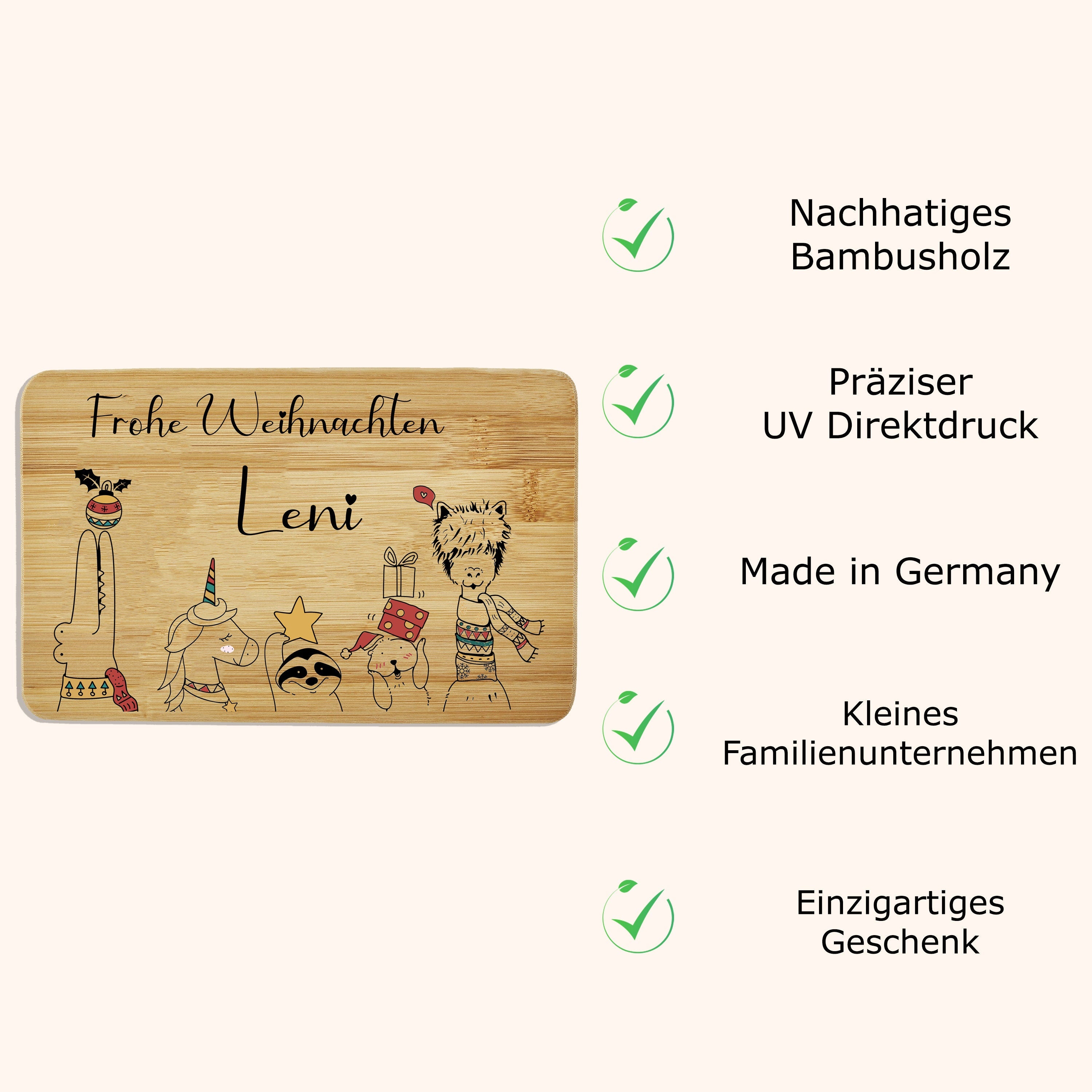 Frühstücksbrettchen personalisiert Kinder Geschenk 1. Geburtstag Geschenkidee Weihnachten Holzbrett