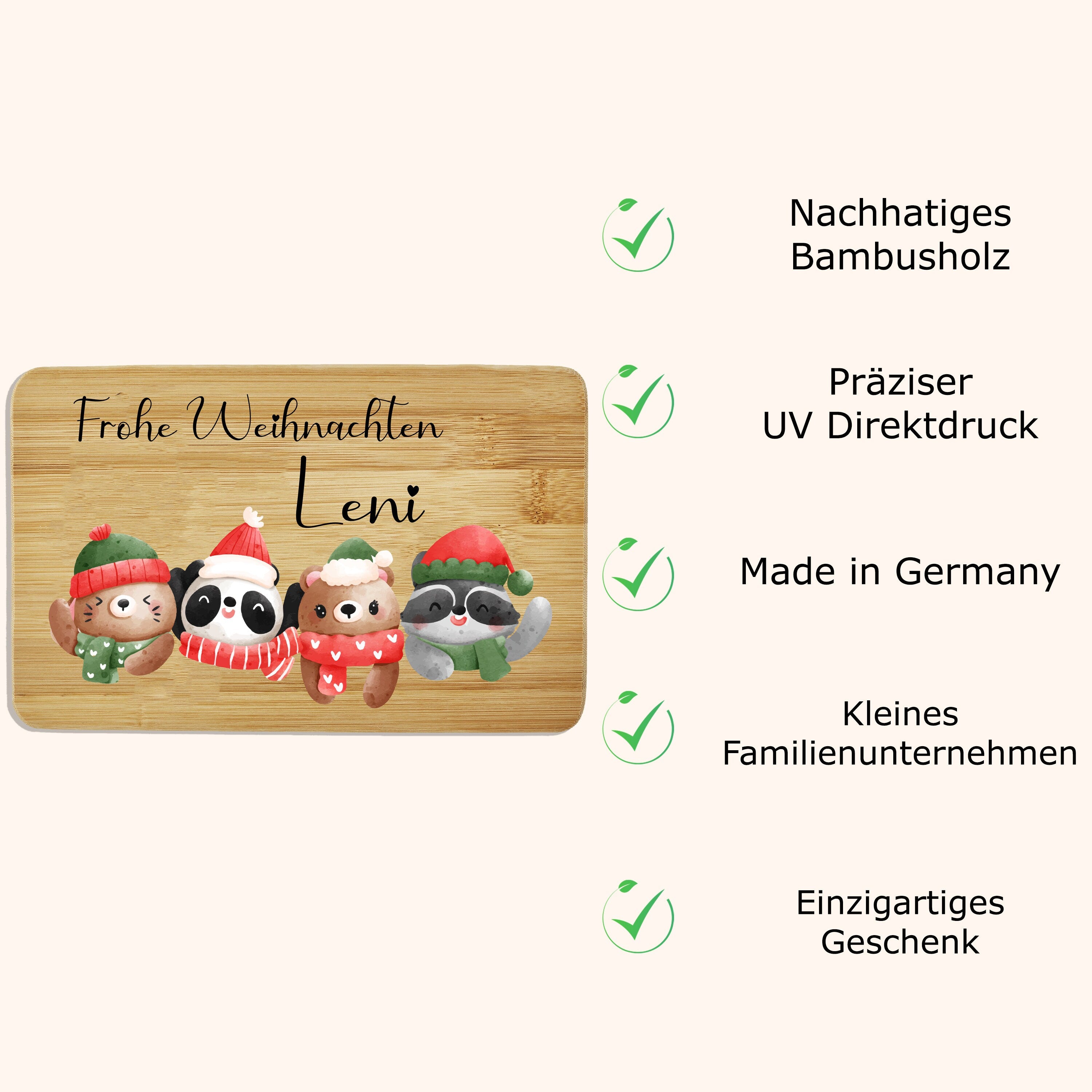 Frühstücksbrettchen personalisiert Kinder Geschenk 1. Geburtstag Geschenkidee Weihnachten Holzbrett
