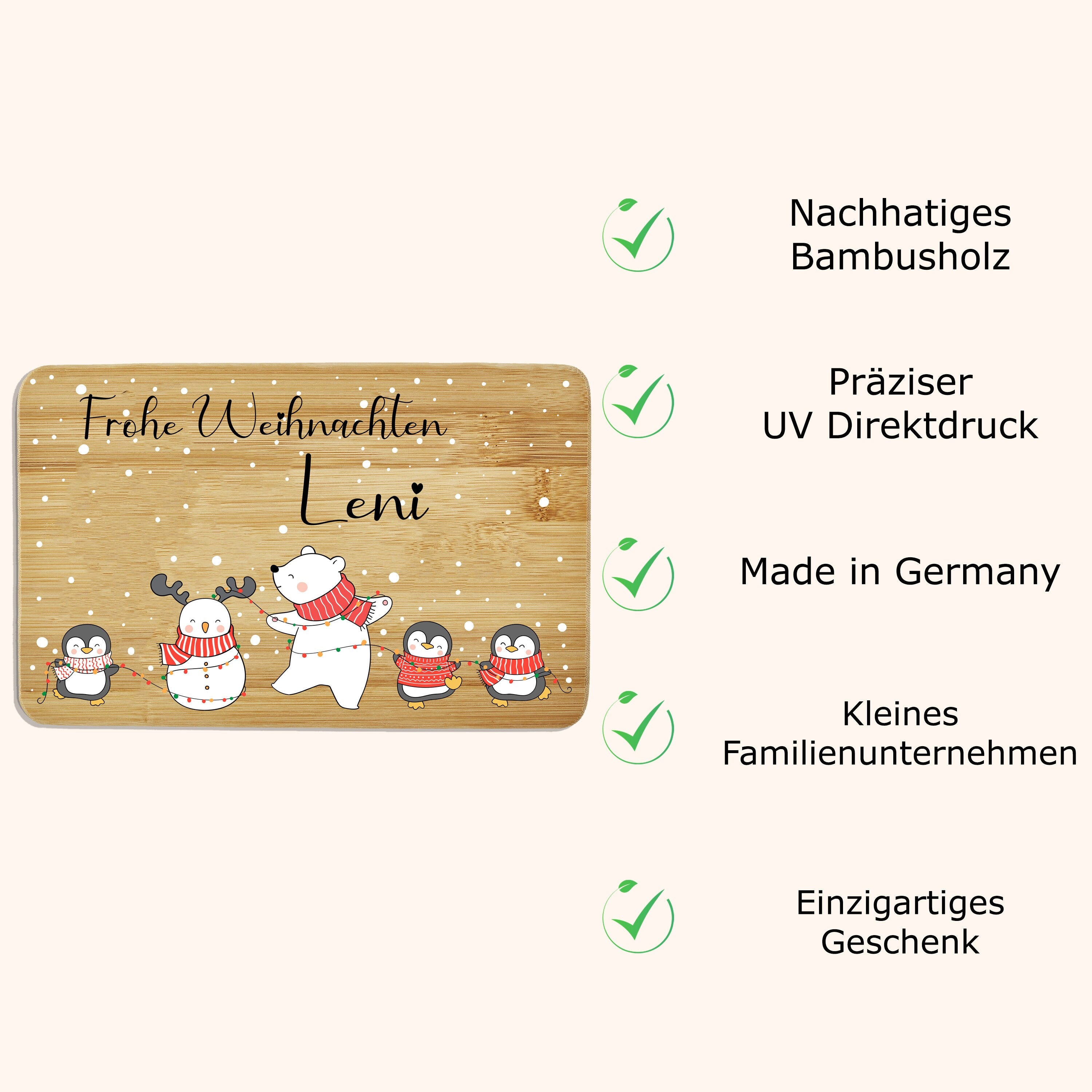 Frühstücksbrettchen personalisiert Kinder Geschenk 1. Geburtstag Geschenkidee Weihnachten Holzbrett