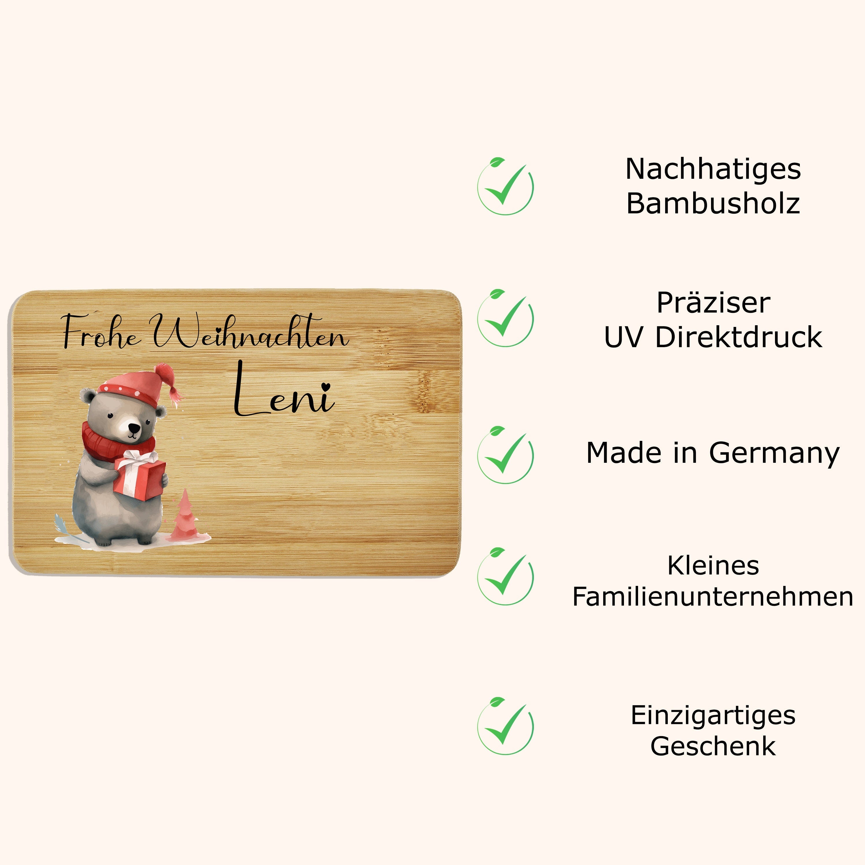 Frühstücksbrettchen personalisiert Kinder Geschenk 1. Geburtstag Geschenkidee Weihnachten Holzbrett