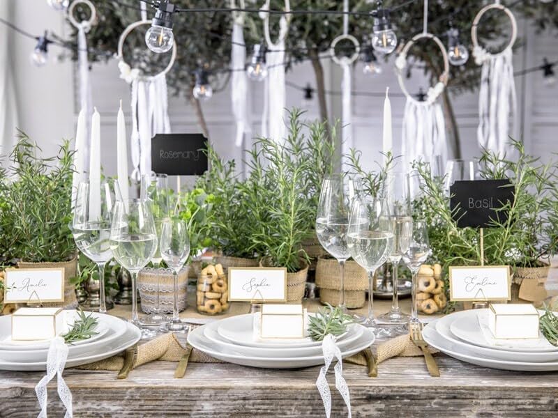10x Gastgeschenk Boxen personalisiert mit Goldplättchen