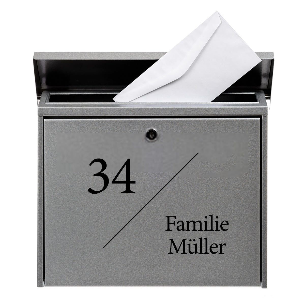 Briefkasten Aufkleber Hausnummer Personalisiert Familie Name Straßenname für Briefkasten