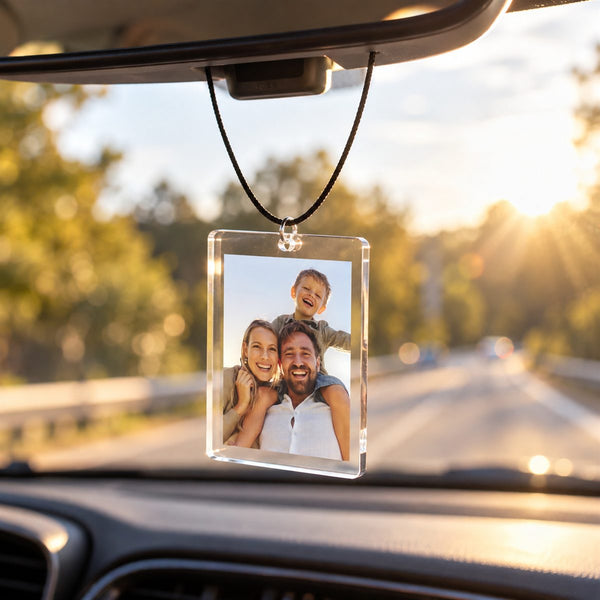 Foto-Spiegelanhänger fürs Auto