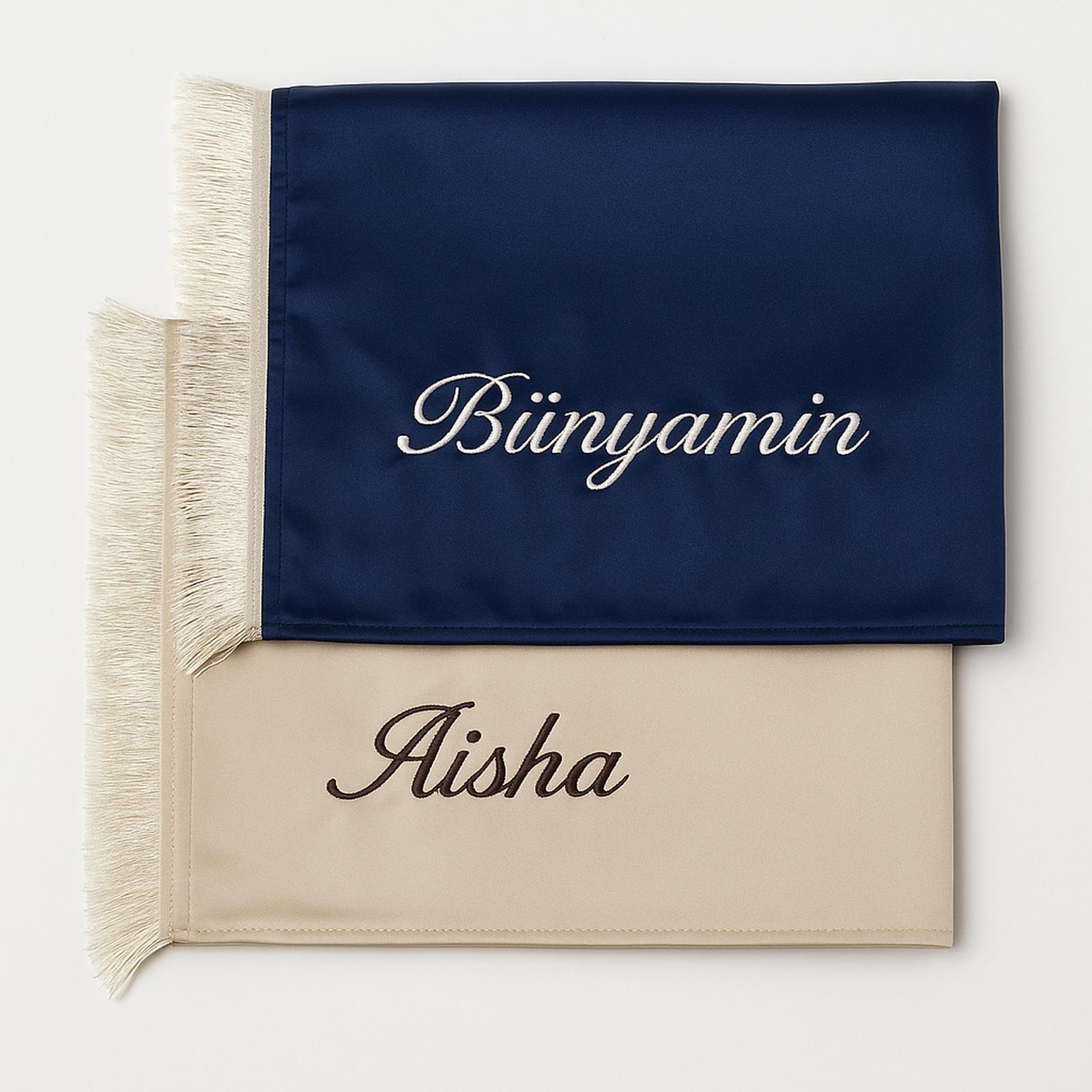 Gebetsteppich mit Namen Eid Mubarak Geschenk Seccade